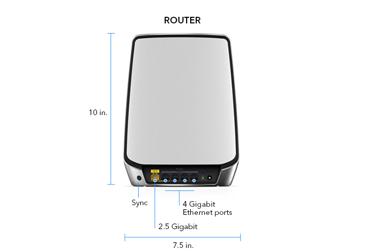 Orbi RBK852 Mesh WiFi System - Tri-band WiFi 6 Mesh System | NETGEAR